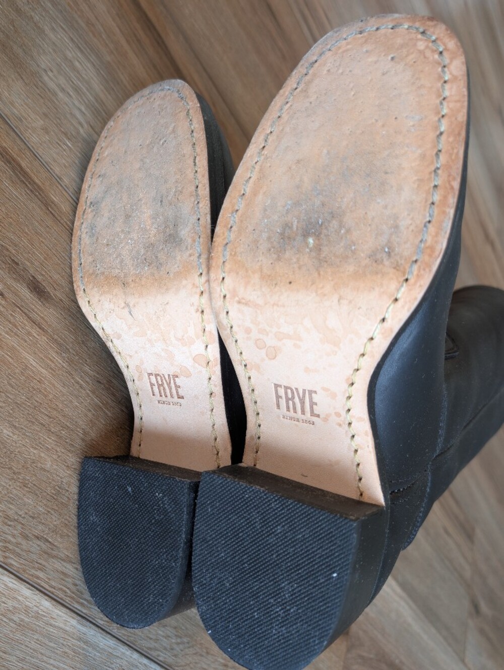 FRYE Campus 14L Leather Boots - Black - Picture 3 of 6